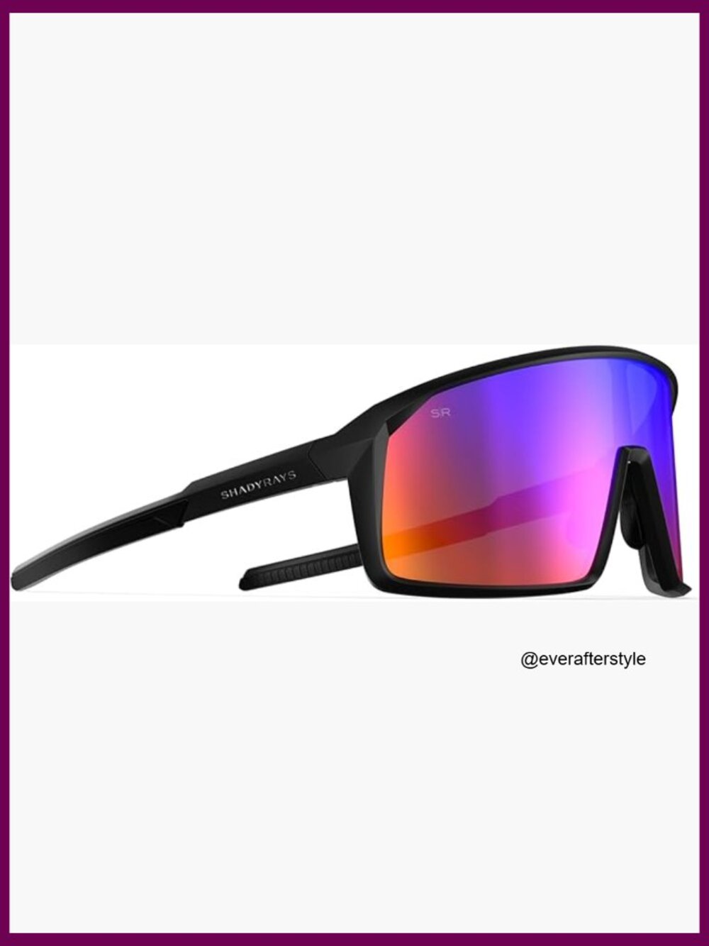 Polarized Sport Sunglasses With Single Lens Panoramic View